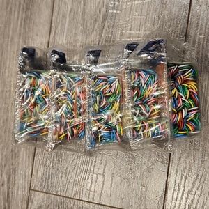 NWT Bazic Jumbo Colorful Paper Clips 5 Pkgs 100 clips 50 mm in each pkg.